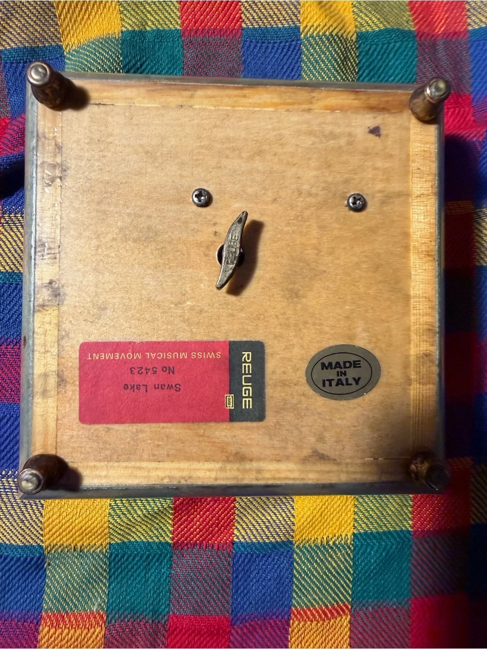 Wooden Musical Box Inlay Made in Italy
